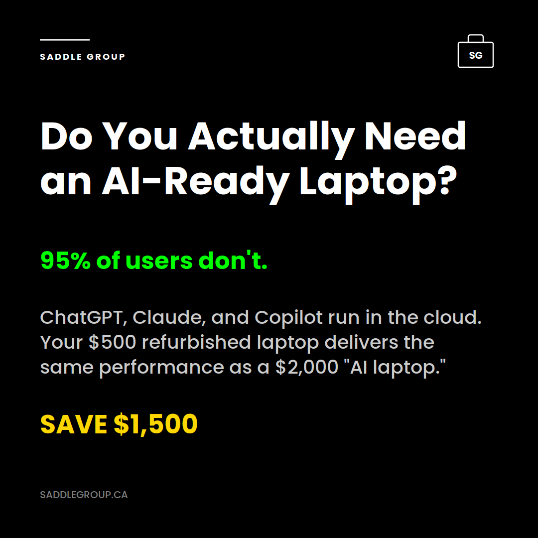 Do You Actually Need an AI-Ready Laptop? Most users don't - cloud AI works the same on refurbished laptops.