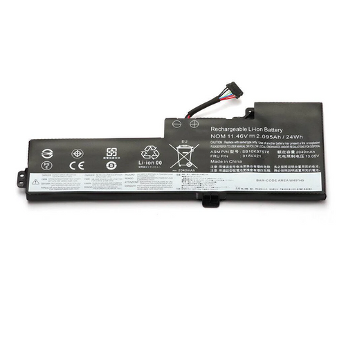01AV420 replacement battery for Lenovo ThinkPad T470 T480 – 24Wh 3-cell laptop battery Canada With connector showing