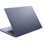 Dell Plus 14 2-in-1 Midnight Blue laptop open from back