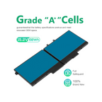 Battery pack with specifications on a white background
