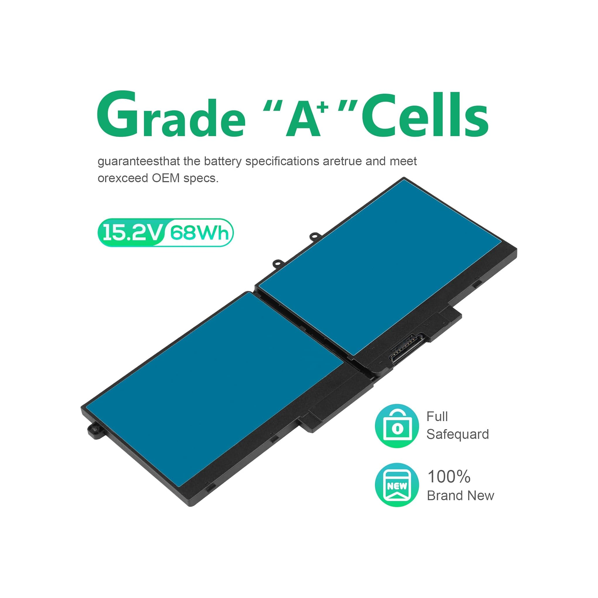 3HWPP Dell Precision 3550 Replacement Battery | Standard | 1-Year Warranty