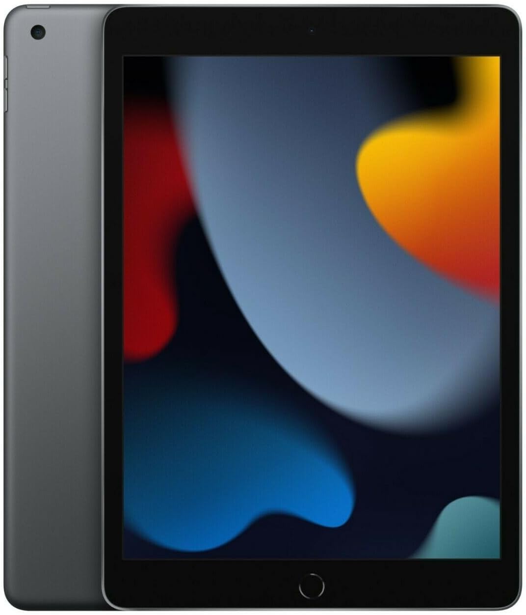 Black tablet with colorful abstract display on a white background saddle group ipad gen 9 256gb wifi cellular vaughan