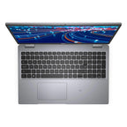 Dell Latitude 5520 open angled side view with display