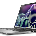 Dell Latitude 7450 Laptop with a colorful abstract design on the screen against a white background