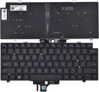 Black laptop keyboard with backlit feature on a white background  latitude 5420
