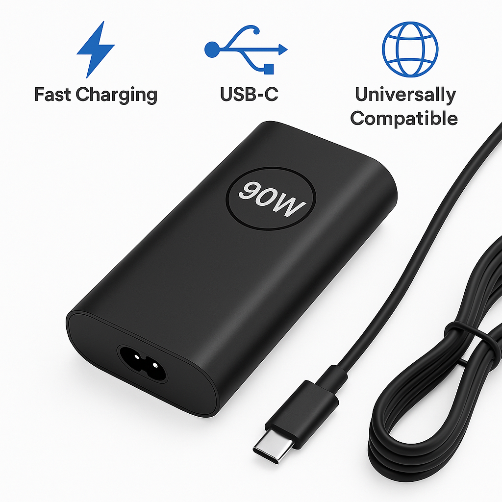 90W USB-C Charger for Dell / HP / Lenovo Laptops
