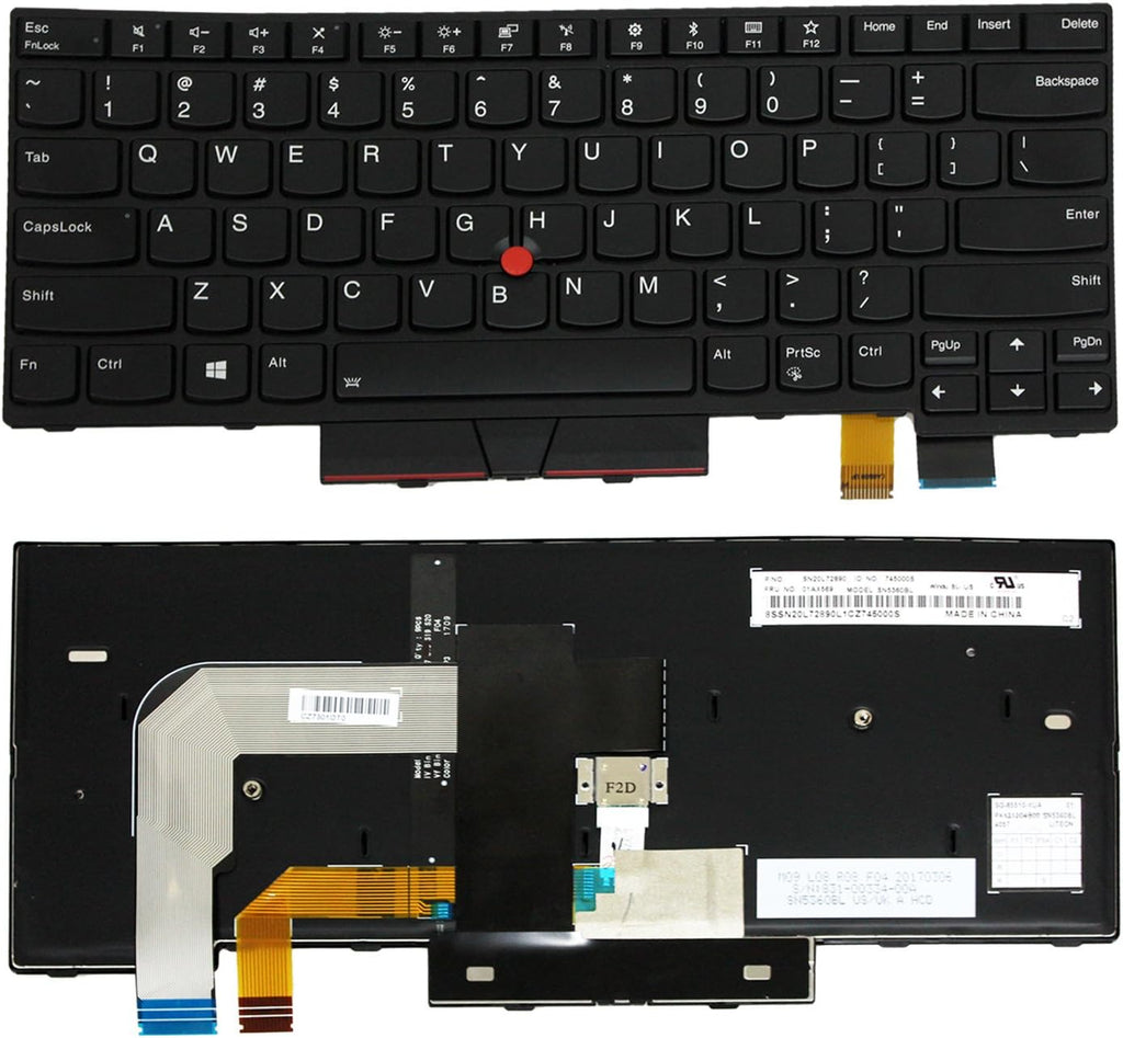 Backlit Lenovo ThinkPad T480 Replacement Keyboard | Backlit | 1-Year Warranty