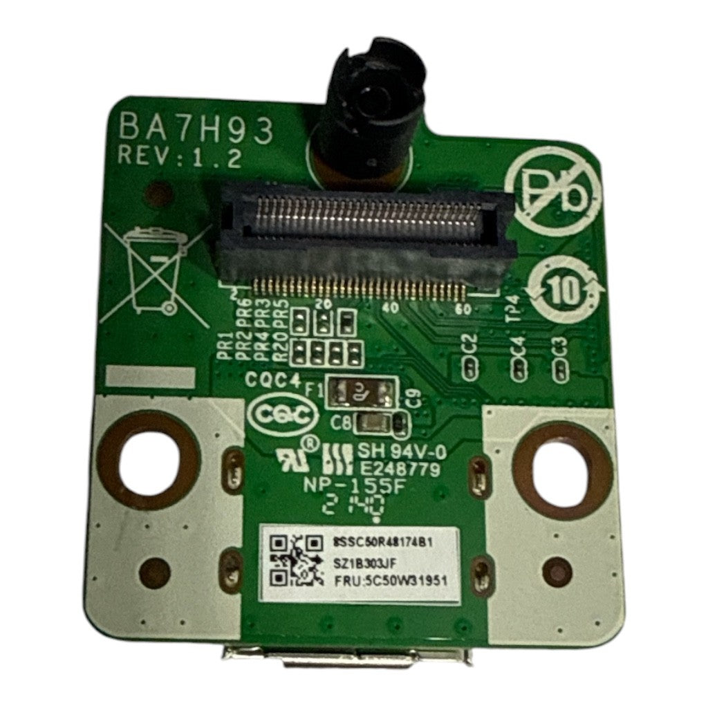Lenovo ThinkCentre Tiny DisplayPort daughter board rear connector view BA7H93 Rev 1.2 - Lenovo OEM part Canada Vaughan Ontario