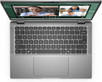 Dell Latitude 7450 Laptop displaying a video call with four people on a white background