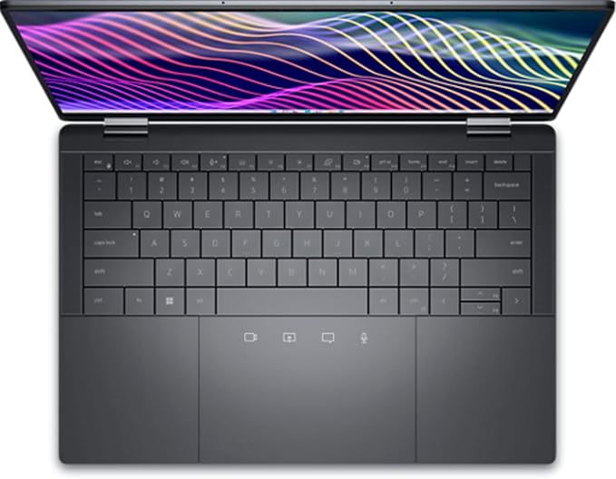 Dell Latitude 9440 2-in-1 top-down keyboard and trackpad view