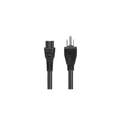 IEC C5 cloverleaf laptop power cord – 3 prong wall plug