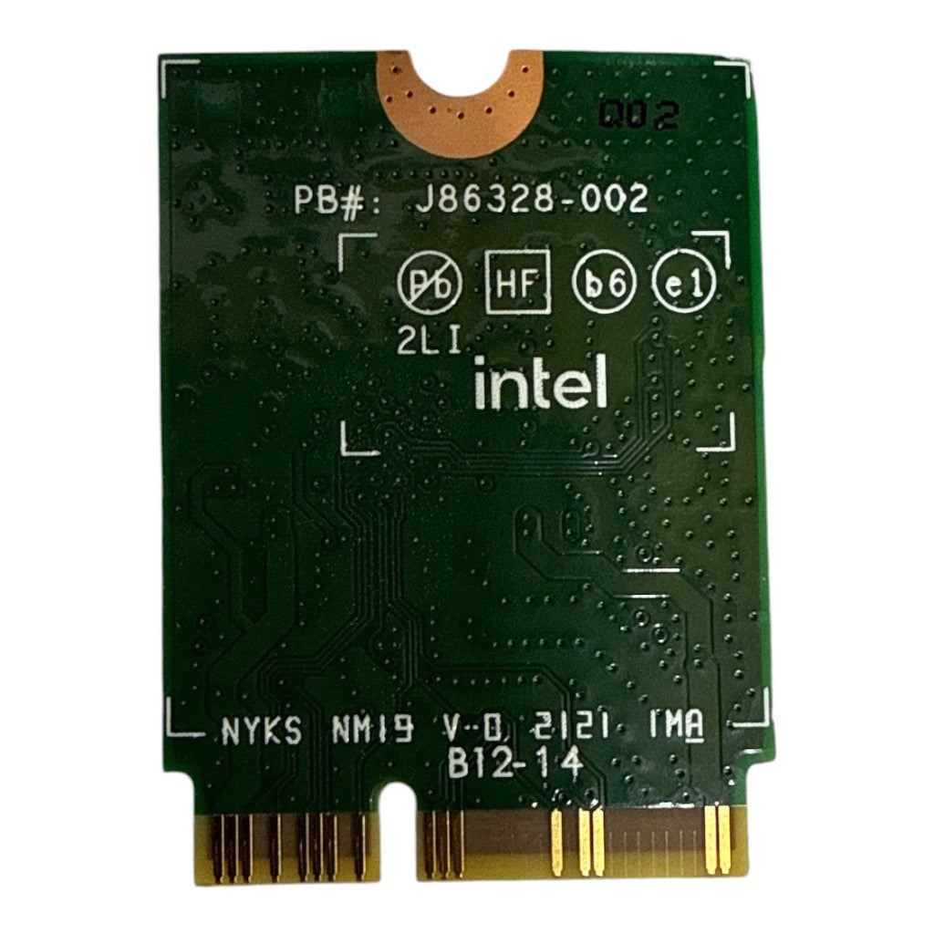 Intel AX201NGW wireless card rear view M.2 2230 adapter Canada Vaughan Ontario