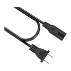 IEC C7 figure-8 2-prong power cord for laptop charger