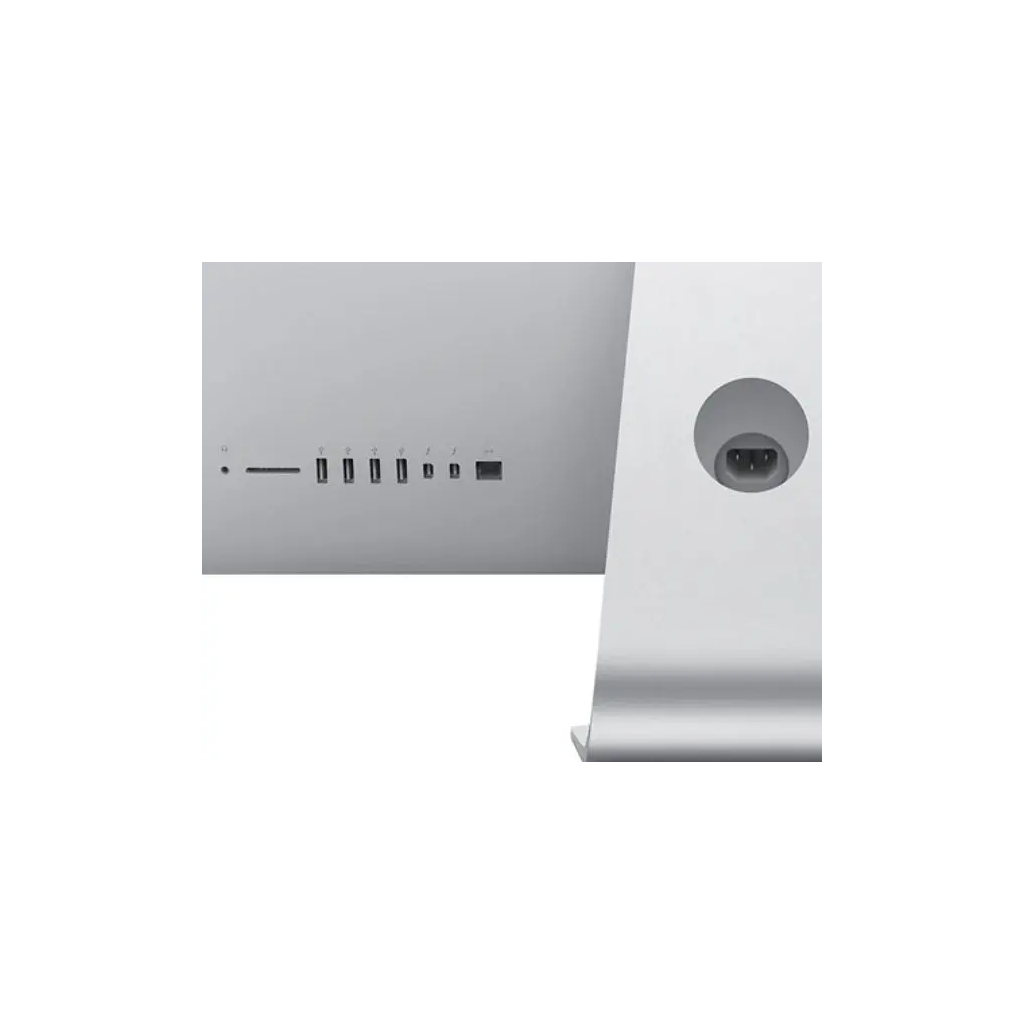 Apple iMac 27 5K Retina 2017 rear ports detail - Thunderbolt 3 USB 3.0 Ethernet SDXC Canada Vaughan Ontario