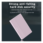 Blueendless 2.5 inch aluminum alloy hard drive enclosure top view with ribbed shell