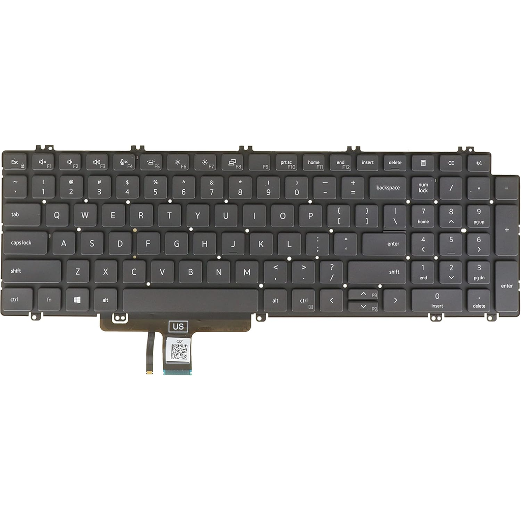 Dell Latitude 5520 5530 5540 Precision 3560 backlit keyboard full view with numpad - individual keycap Canada Vaughan Ontario