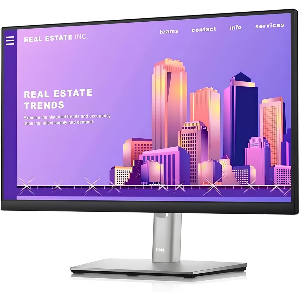 Dell P2222H monitor front display view - 21.5 inch Full HD IPS refurbished Canada Vaughan Ontario