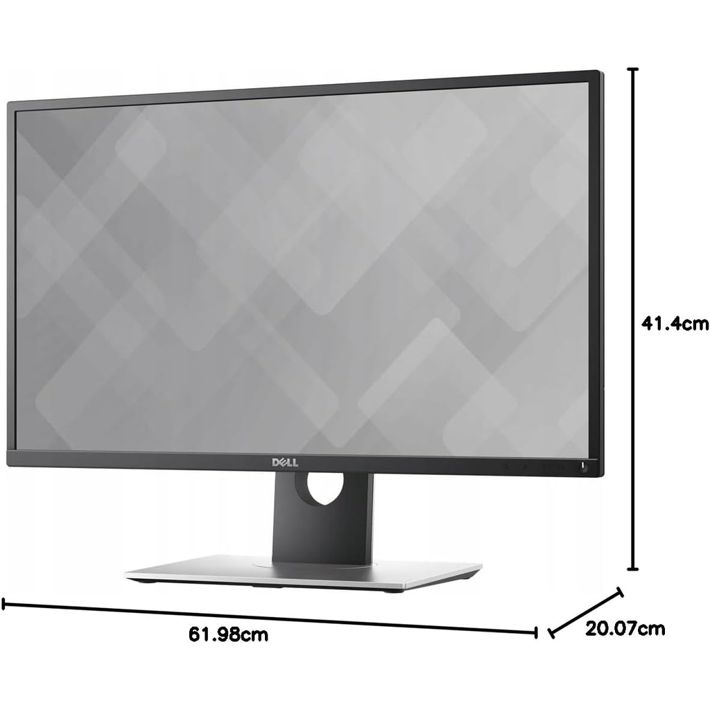 ell P2417H monitor side profile dimensions view - height width depth Canada Vaughan Ontario
