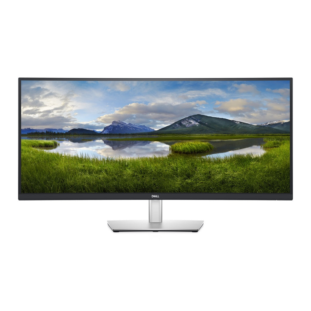 Dell P3421W 34-inch curved ultrawide monitor front view with stand