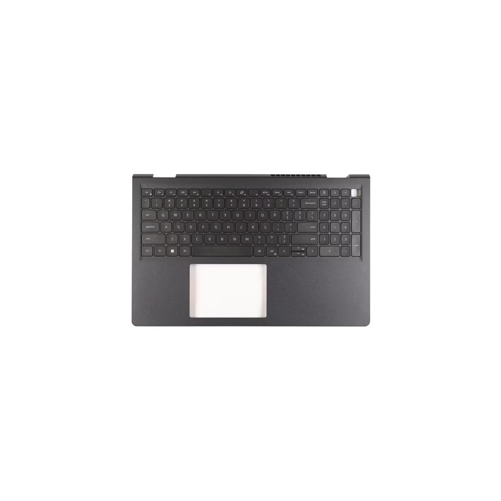Dell Latitude 7420 2-in-1 replacement palmrest with backlit keyboard carbon fiber top view - part CW3R5 J2TJW Canada