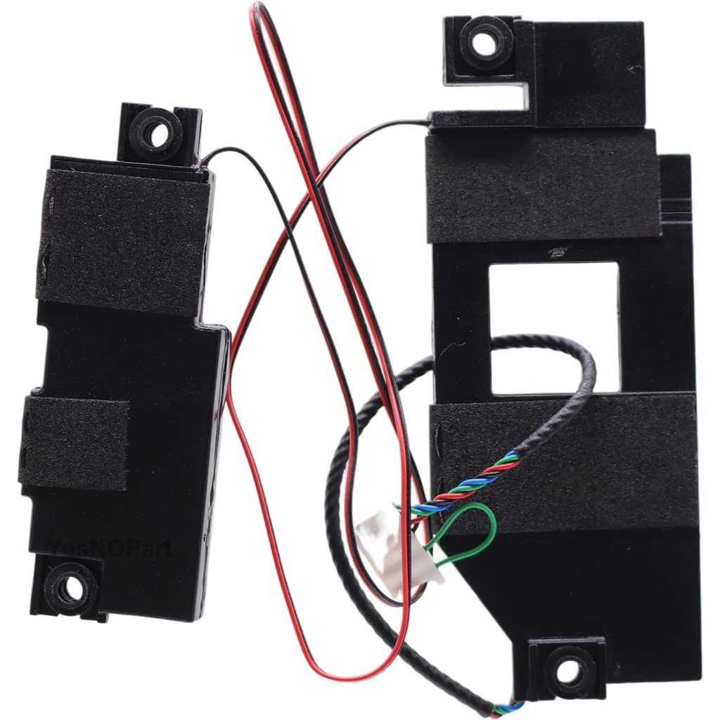 Dell Latitude 7420 speaker set side view showing left right orientation and connector detail - business laptop parts Vaughan ON
