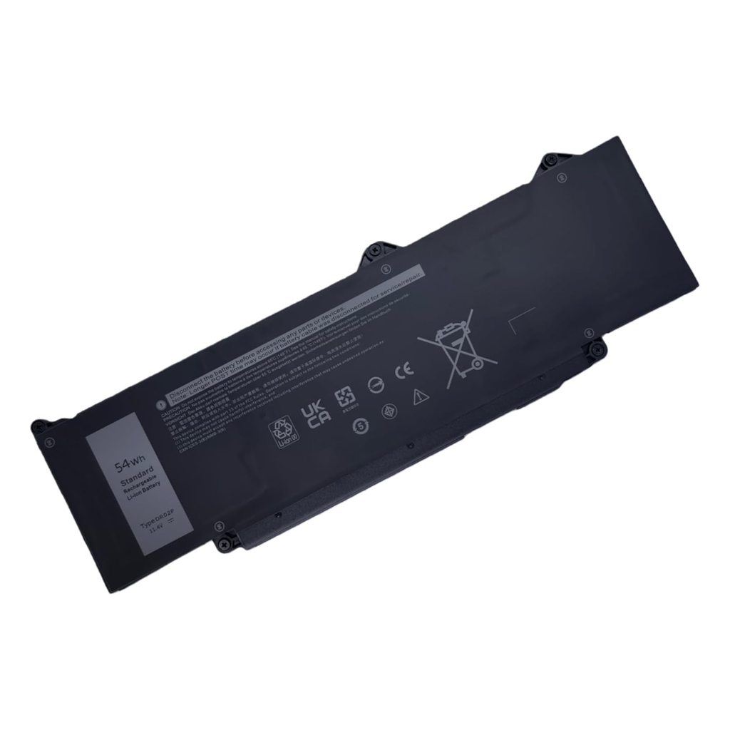 DR02P 54Wh replacement battery angled view