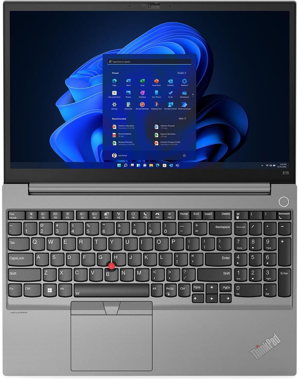 Lenovo ThinkPad E15 Gen 4 side view - USB-C, HDMI, and headphone jack