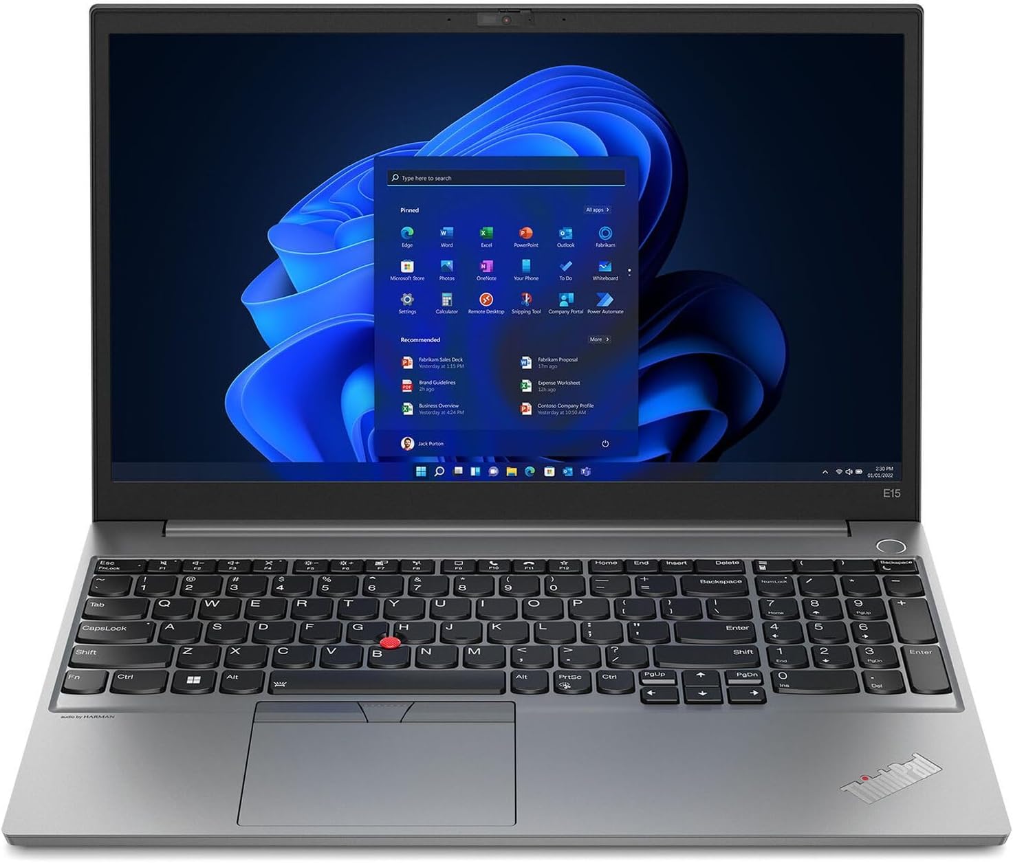 Lenovo ThinkPad E15 Gen 4 side view - USB-A and Ethernet ports