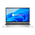 HP EliteBook 850 G8 15.6 inch laptop front view with number pad keyboard