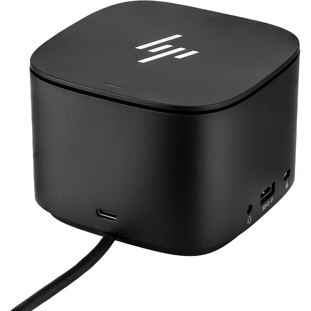HP Thunderbolt Dock G2 front view with Thunderbolt cable - refurbished dock Canada Vaughan Ontario