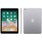 Apple iPad 5th Generation 2017 32GB WiFi Space Gray refurbished front side back view — Grade A certified, 1-year warranty, Canada