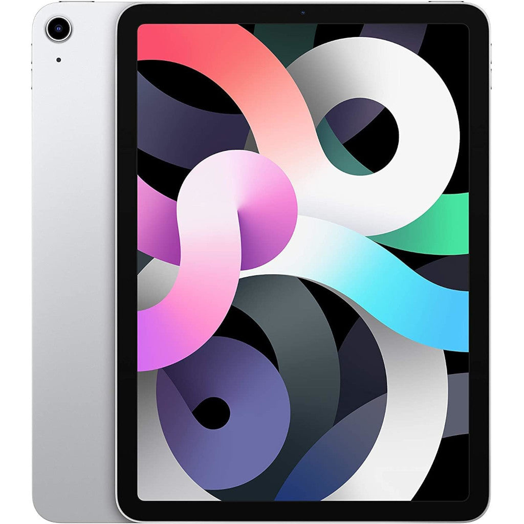 Apple iPad Air 4th Gen 64GB Silver — Refurbished front and back
