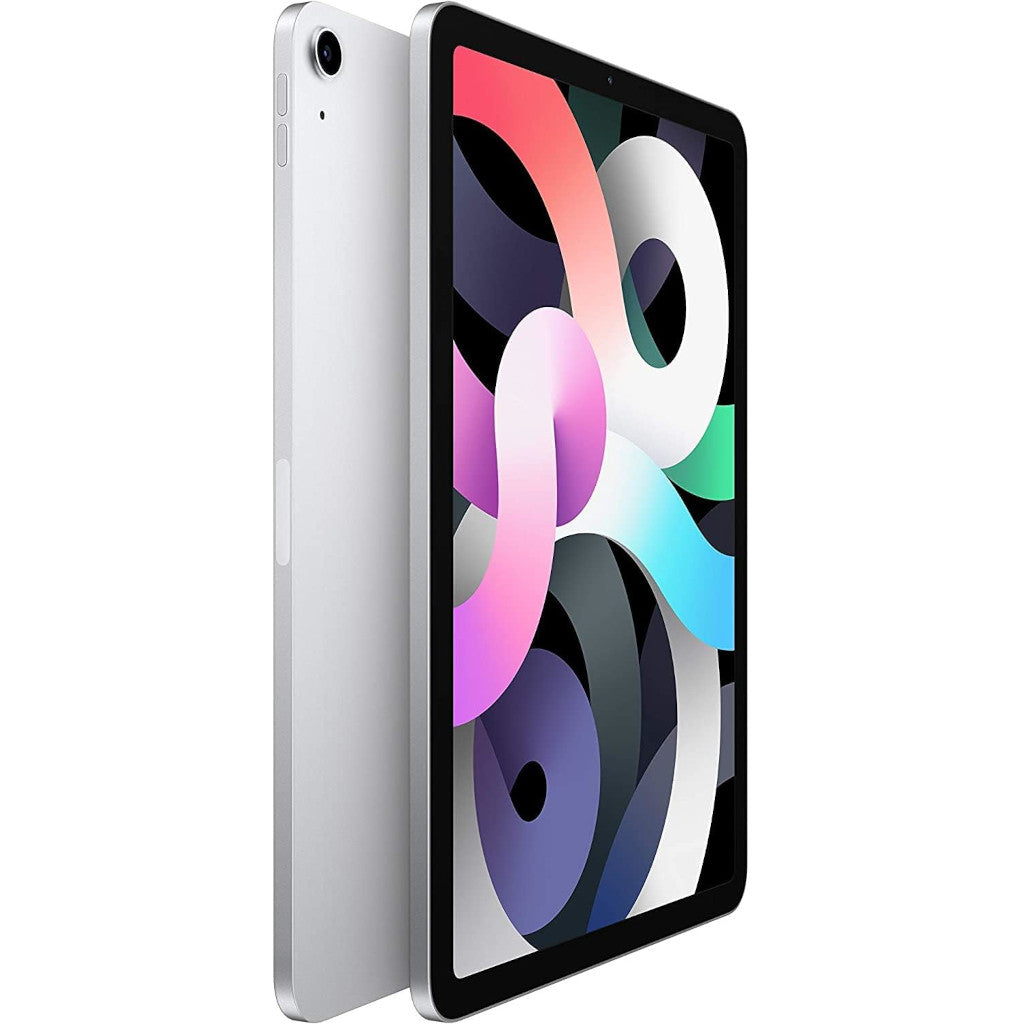 Apple iPad Air 4th Gen 64GB Silver — Refurbished side view front and back