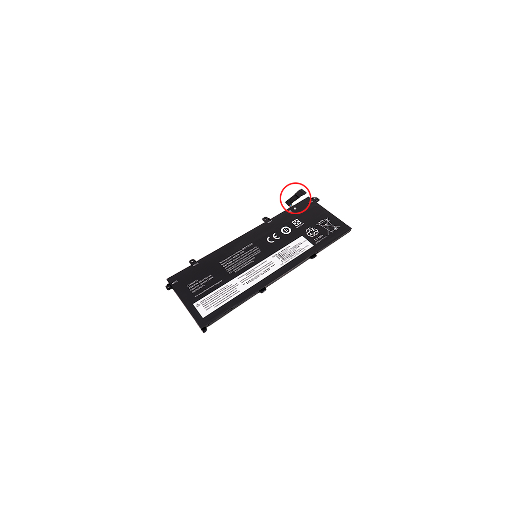 L18L3P71 replacement battery for Lenovo ThinkPad T590/T15/P15s/P53s - label and connector
