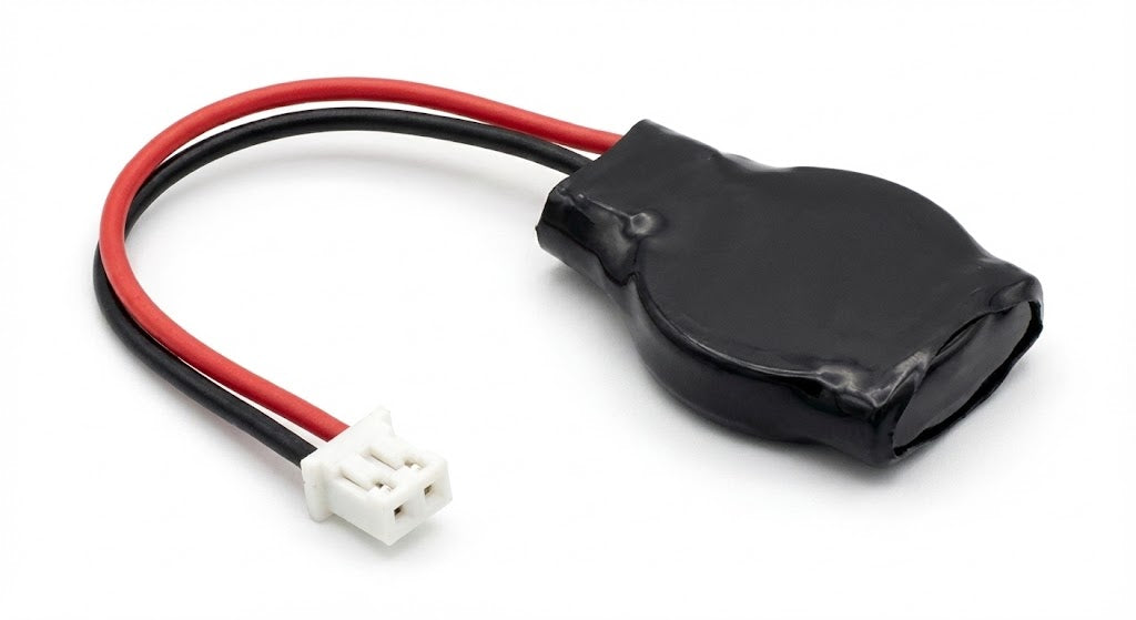 Universal CMOS BIOS Battery (CR2032) with 2-Pin Cable - Fits Dell, HP, ASUS, Acer & More