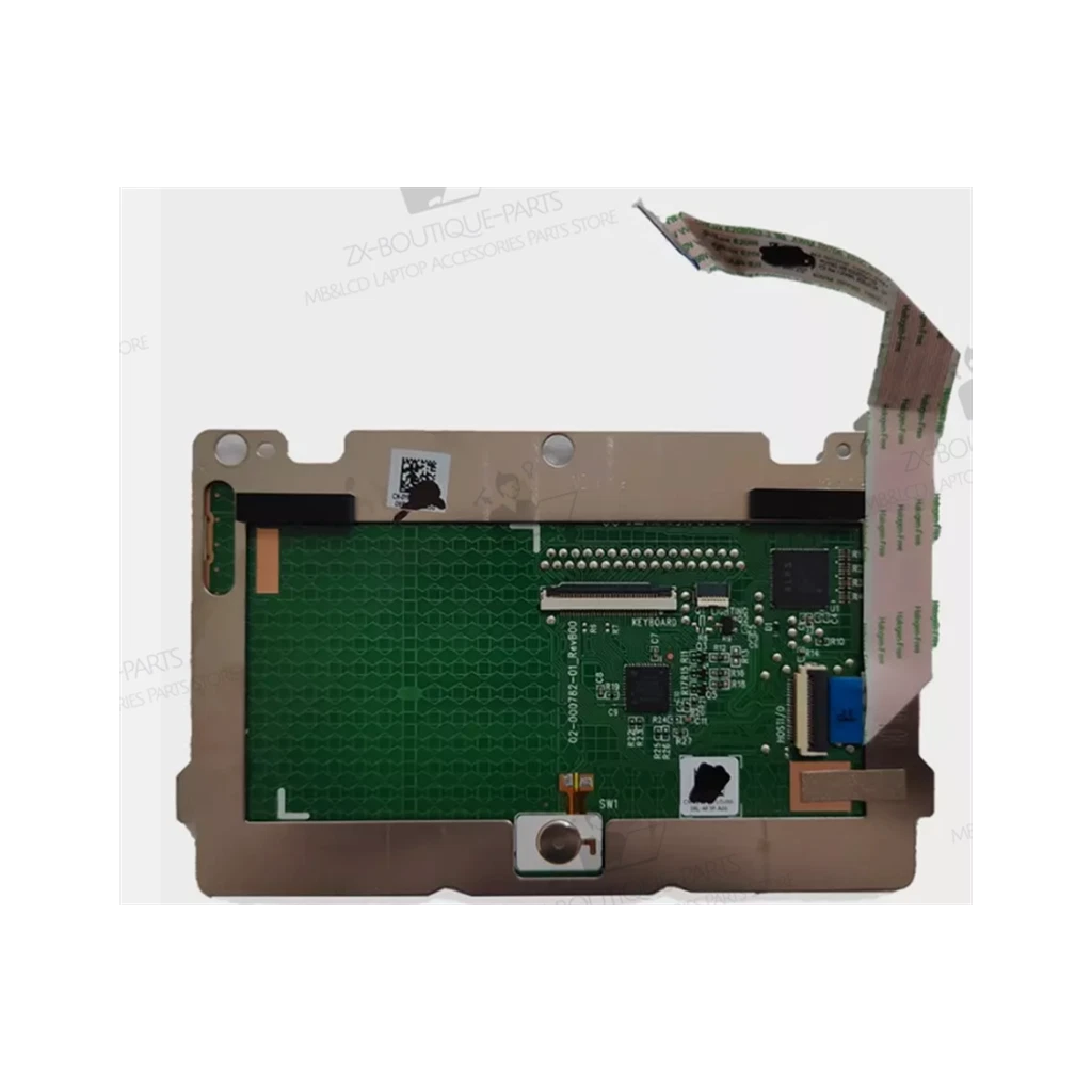 Dell Latitude 7420 trackpad circuit board PCB view with ribbon connectors part number M4VC9 - laptop parts Vaughan Ontario