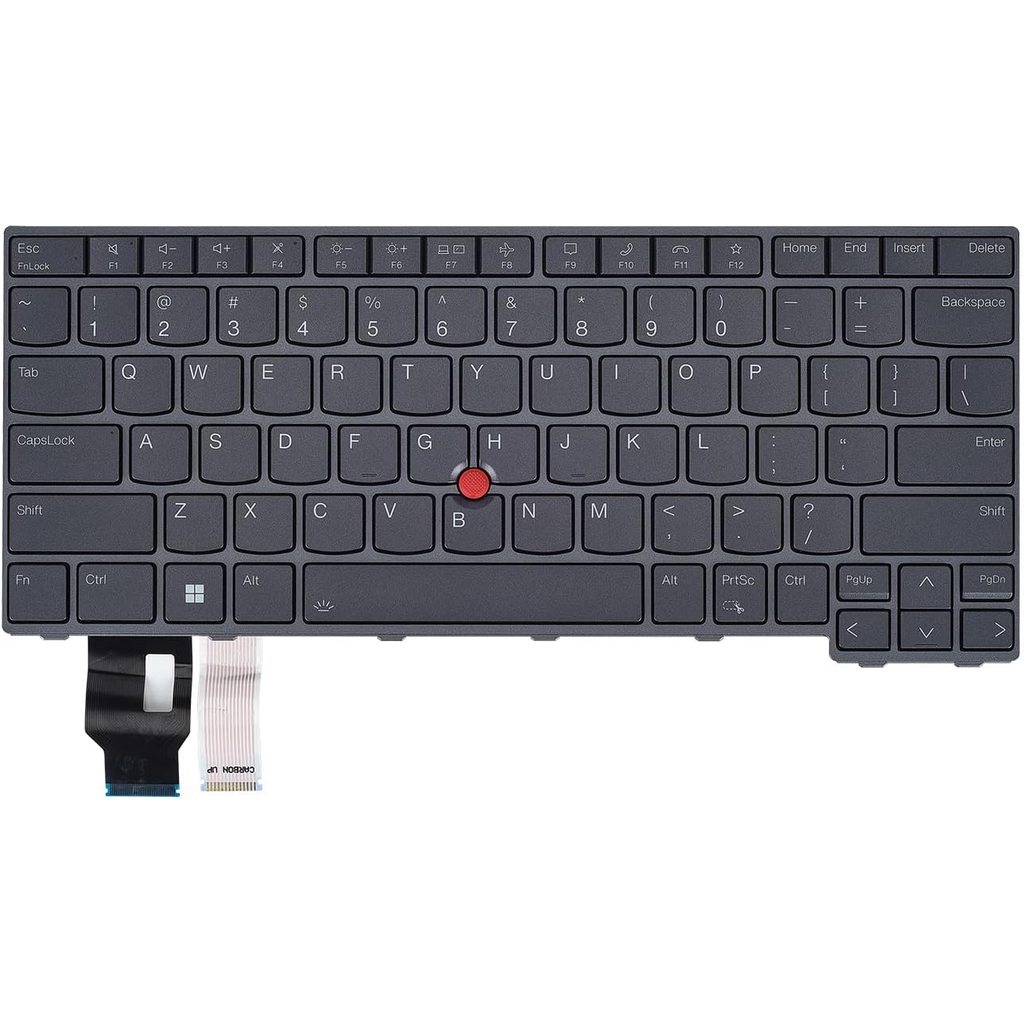 Alt text for images:

Lenovo ThinkPad T14 Gen 3 keyboard full top view US English backlit - 5N21D68345 replacement Canada Vaughan Ontario