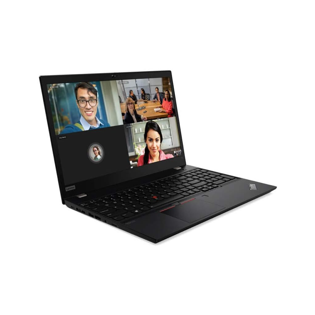 Lenovo ThinkPad T15 Gen 1 front angle open video call screen - refurbished laptop Canada Vaughan Ontari