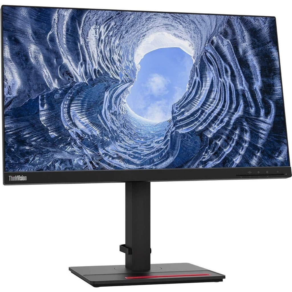 Lenovo ThinkVision T24i-20 monitor front angle view - 1920x1080 business monitor Canada Vaughan Ontario