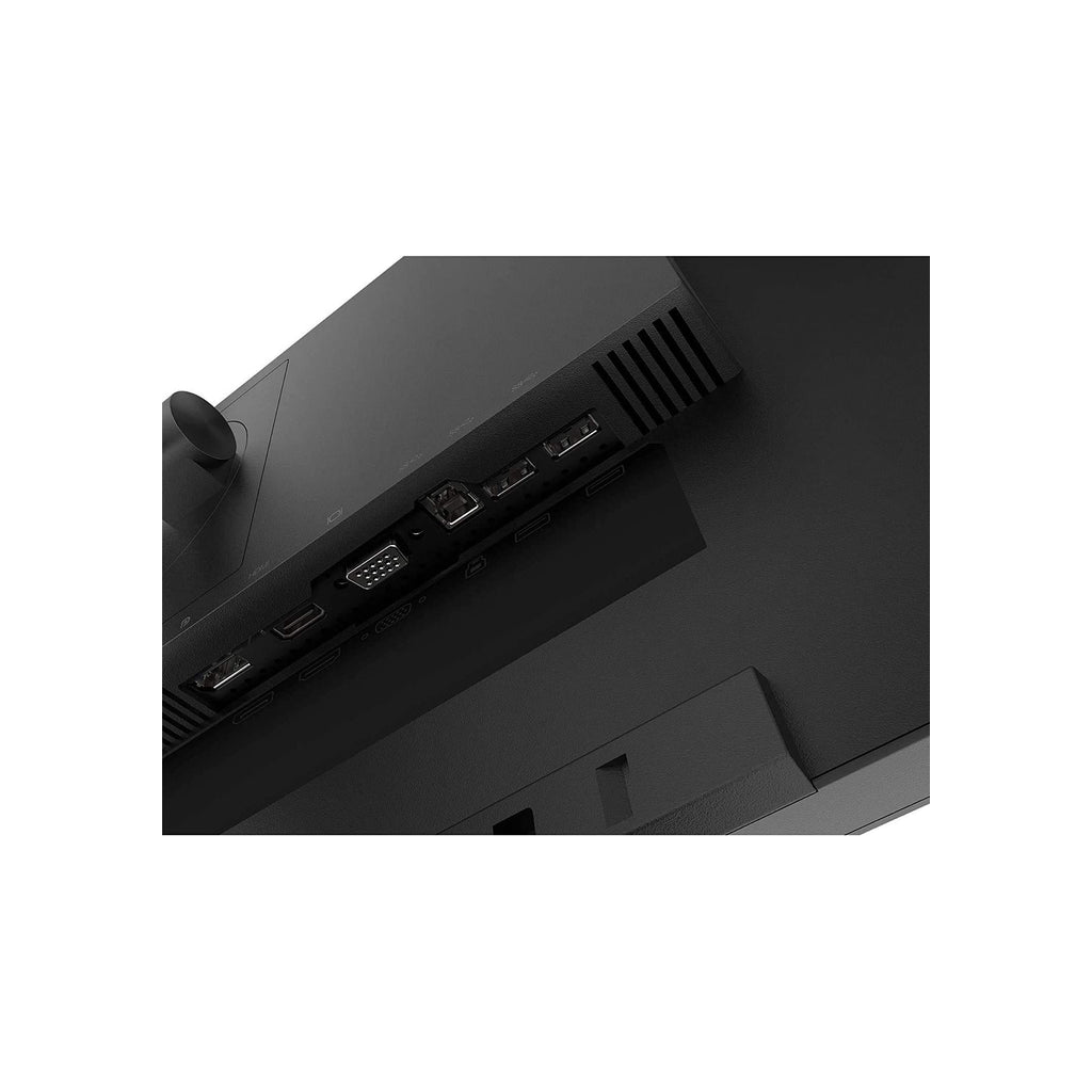 Lenovo ThinkVision T24i-20 monitor ports closeup view - DisplayPort HDMI VGA USB Canada Vaughan Ontario