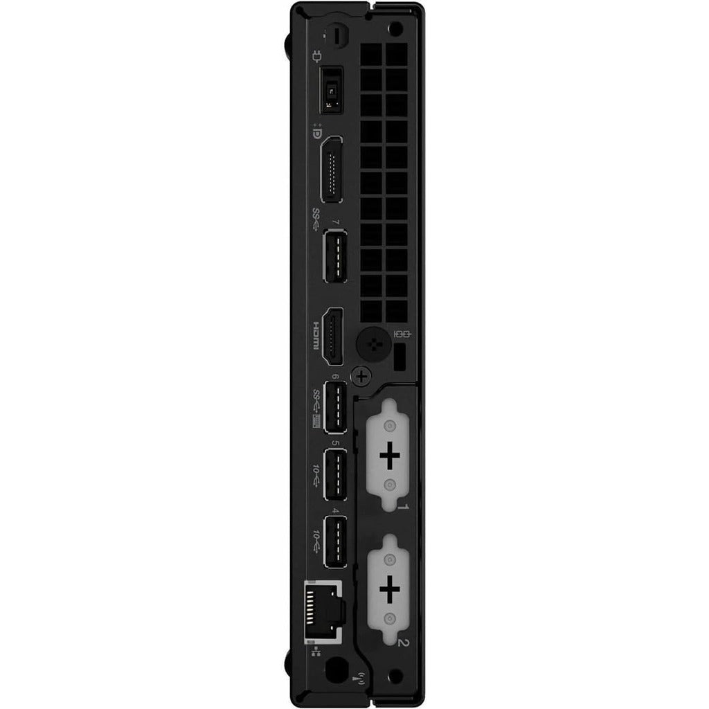 Lenovo ThinkCentre M80q Gen 4 front angled view showing ThinkCentre branding