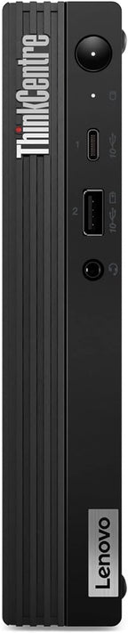 Lenovo ThinkCentre M90q Gen 2 front view with USB-C, USB-A and headset jack
