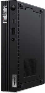 Lenovo ThinkCentre M90q Gen 2 Tiny desktop angled front view with front ports