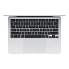 Apple MacBook Air 13-inch M2 2022 Silver keyboard and trackpad top-down view