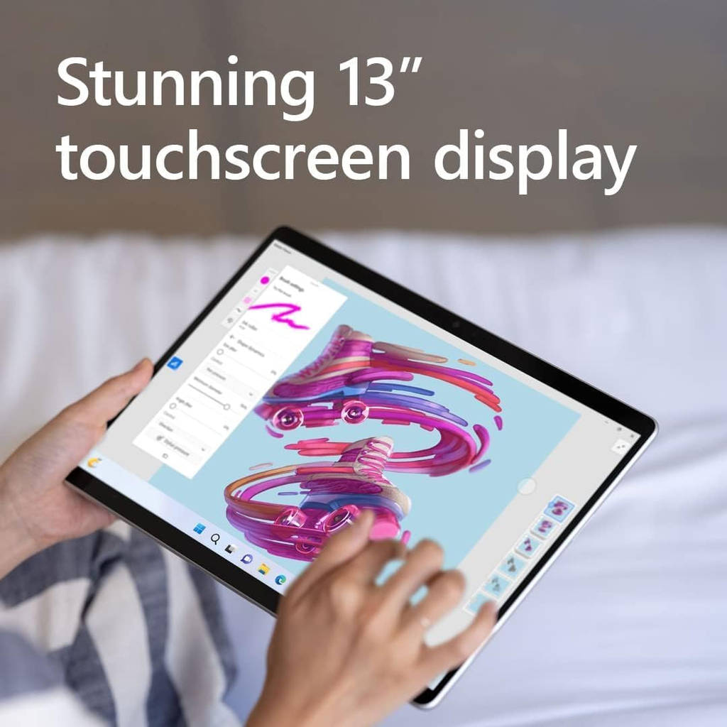 Microsoft Surface Pro 9 touchscreen lifestyle view - 13 inch touchscreen tablet Windows 11 Canada Vaughan Ontario