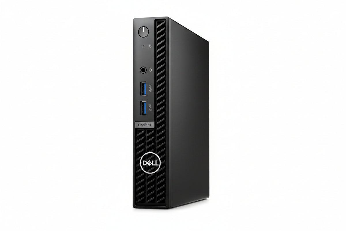 Dell OptiPlex 7010 Micro tiny desktop front view showing ports