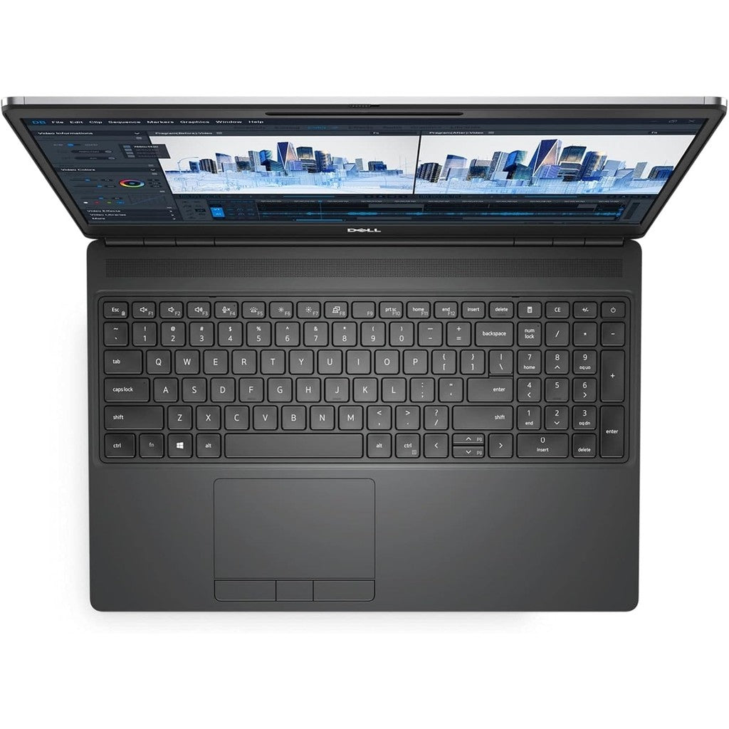Dell Precision 7560 15.6 inch mobile workstation laptop keyboard view