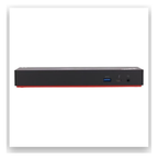 Thunderbolt 3 dock front panel showing USB-C port and HDMI connection