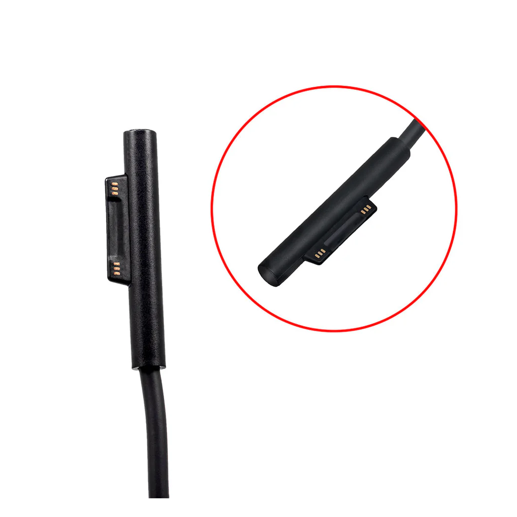 65W Microsoft Surface magnetic charger power adapter for Surface Pro and Surface Laptop – Surface Connect port connector only