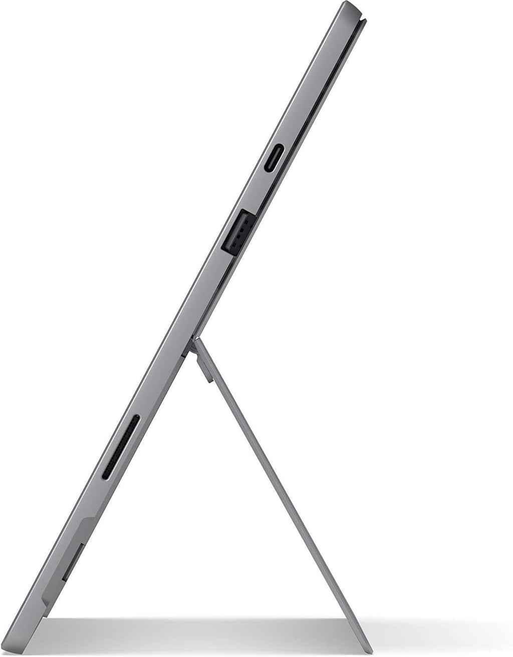 Microsoft Surface Pro 7+ side view with kickstand extended